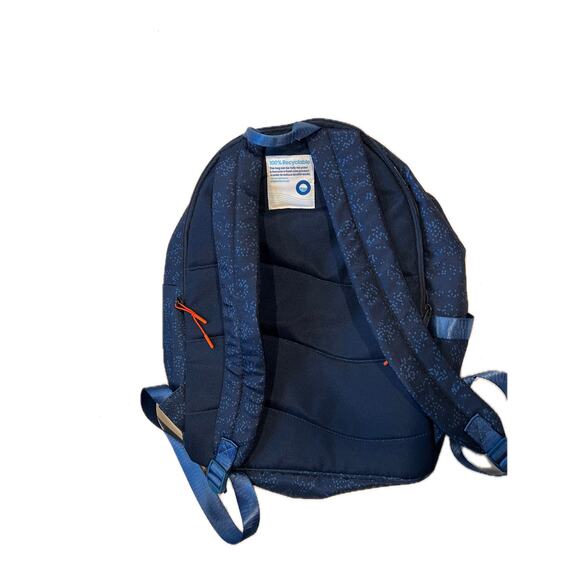 100% Recylable Blue Padded Laptop Backpack - Picture 2 of 5